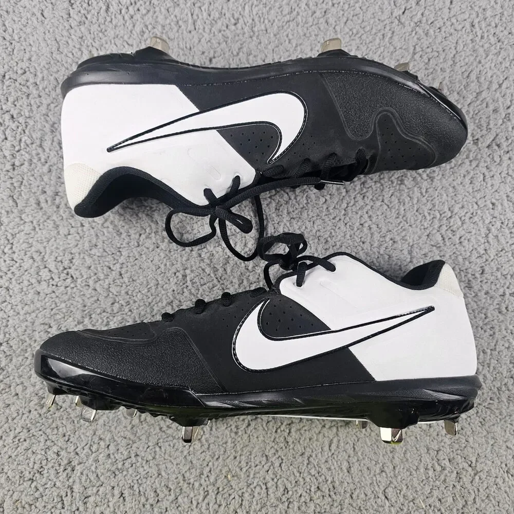 Nike Shoes Mens 13 Black White Huarache Varsity Low Baseball Cleats AO7960-003